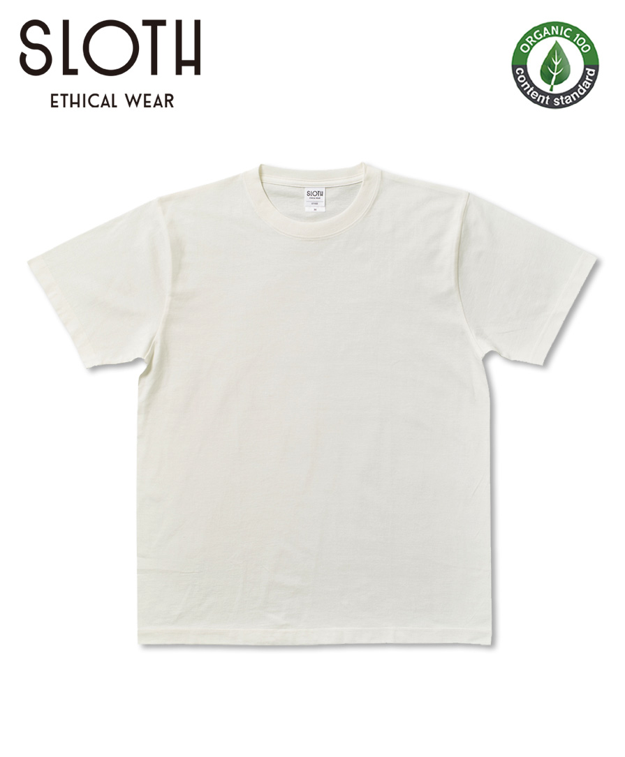Sloth｜エシカルブランド〈SLOTH〉のオーガニックコットン Tシャツ！上質なインド綿を使用で着心地も◎。