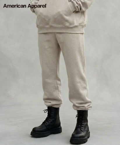 American Apparel (アメリカンアパレル)7.6oz リフレックスフリース ユニセックス スウェットパンツ/モデル着用:0M7ボーン