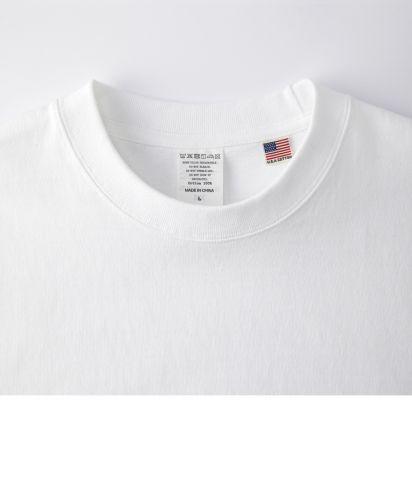 USAコットンTシャツ/首回り詳細