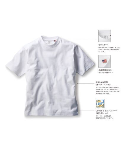 USAコットンTシャツ/商品の特徴