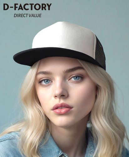 D-FACTORY (ディーファクトリー) フラットバイザーメッシュキャップ