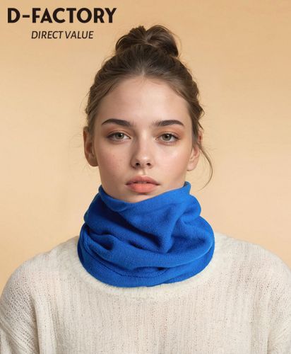 D-FACTORY (ディーファクトリー) ベーシックネックウォーマー/モデル着用:324 ブルー