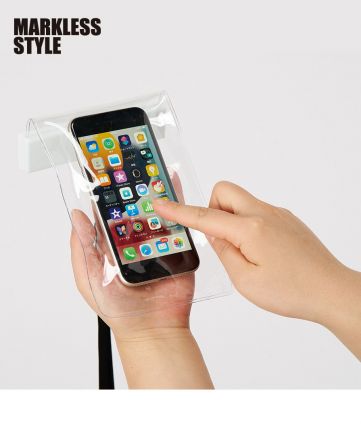 マークレススタイル(MARKLESS STYLE)モバイルウォータープルーフポーチ6.9インチ/6.9インチ全面ディスプレイスマホ対応