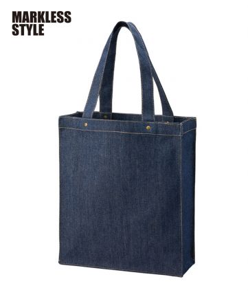 MARKLESS STYLE(マークレススタイル)デニムボックススタッズトート/006 インディゴ