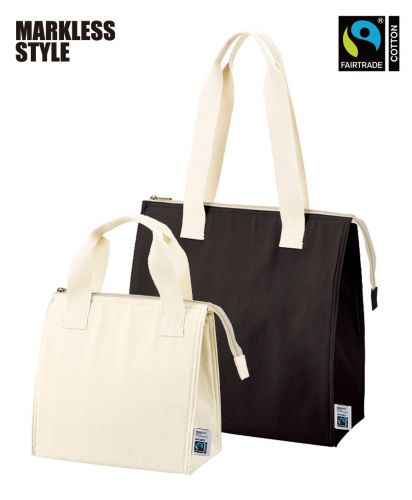 マークレススタイル(MARKLESS STYLE)フェアトレードコットンスクエア保冷トート/2サイズ展開