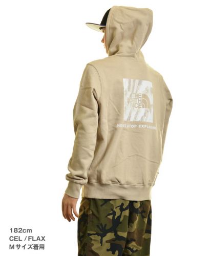 BOX NSE PULLOVER HOODIE (THE NORTH FACE)/ CEL/ FLAX Mサイズ メンズ182cm
