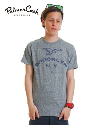 メンズ"BROOKLYN"グラフィック柄プリントTシャツ/Mサイズ 175cm