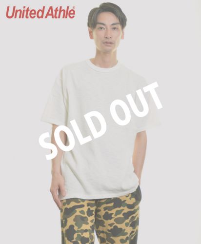 ユナイテッドアスレ(United Athle) 7.6オンス スラブ スーパーヘヴィーウェイト Tシャツ/003オフホワイト XL メンズモデル176cm