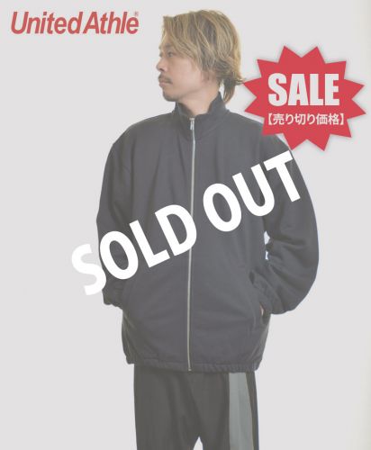 【SALE】ユナイテッドアスレ(United Athle) 10.0オンス スウェット フルジップ スタンド ジャケット/086ネイビー XLサイズ メンズモデル170cm/SOLDOUT