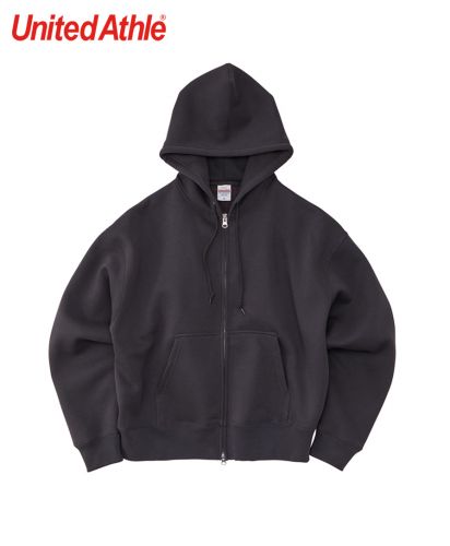 ユナイテッドアスレ(United Athle)10.0オンス T/C ボックスシルエット スウェット フルジップ パーカ(裏起毛)