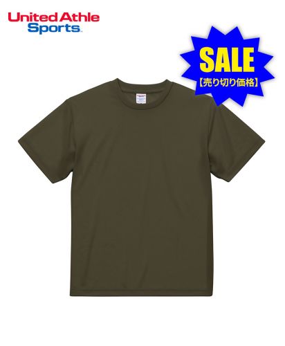 【SALE】United Athle Sports(ユナイテッドアスレスポーツ)ドライ アスレチックTシャツ|101 OD