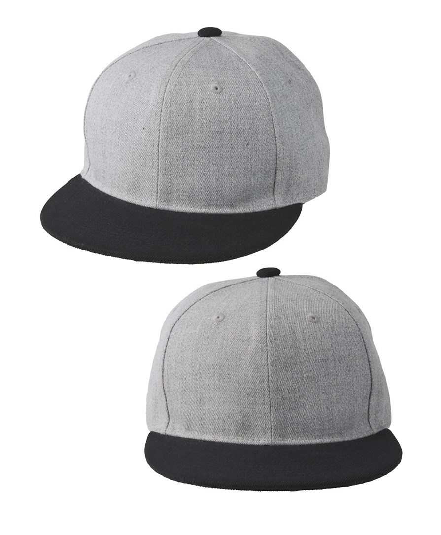 ポリエステルツイルでシーズンレスなフラットバイザー 名入れ刺繍無料 UA 帽子 フラットバイザー 9664-01 スナップバック キャップ