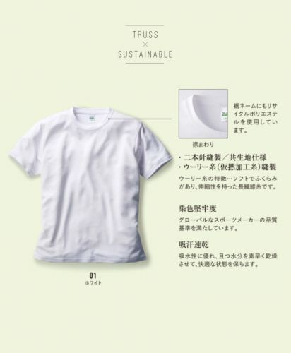 リサイクルポリエステルTシャツ/商品詳細