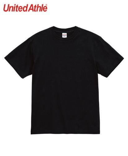 ユナイテッドアスレ(United Athle)6.0オンス オーセンティック オープンエンド ヘヴィーウェイト Tシャツ/02 ブラック