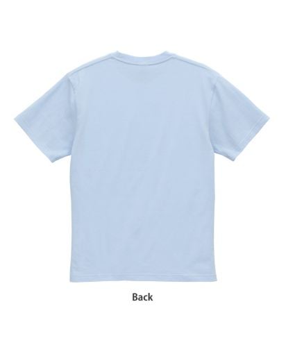 ユナイテッドアスレ(United Athle)6.0オンス オーセンティック オープンエンド ヘヴィーウェイト Tシャツ/470 スカイブルー,BACK