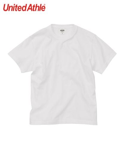 ユナイテッドアスレ(United Athle) 　5.6オンス ハイクオリティー Tシャツ（ティア アウェイ タグ）/001ホワイト